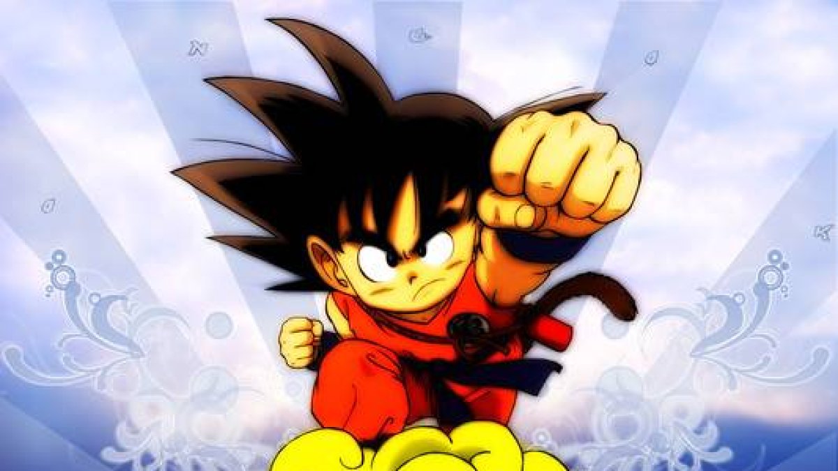 Personaje de dibujos animados de la serie 'Dragon Ball' o 'Bola de Drac', 'Son Goku'.