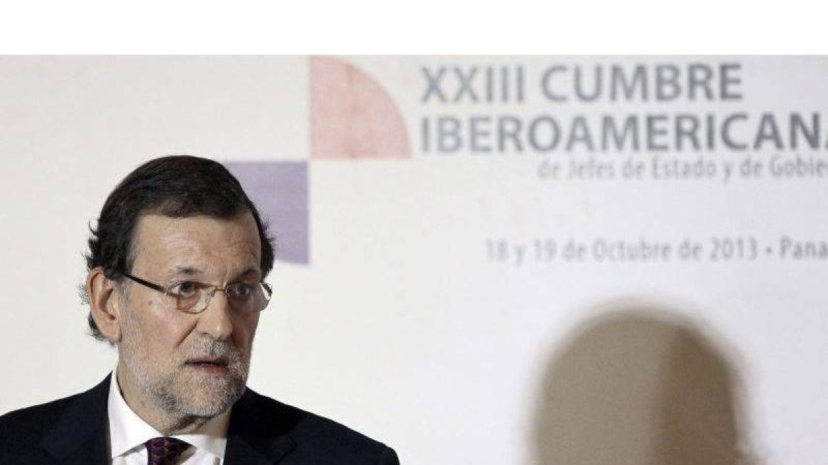 El presidente del gobierno español, Mariano Rajoy, al finalizar la XXIII Cumbre Iberoamericana.