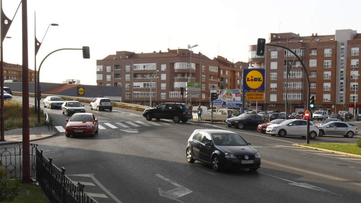 La confluencia del Lidl registró 37 accidentes el pasado año.