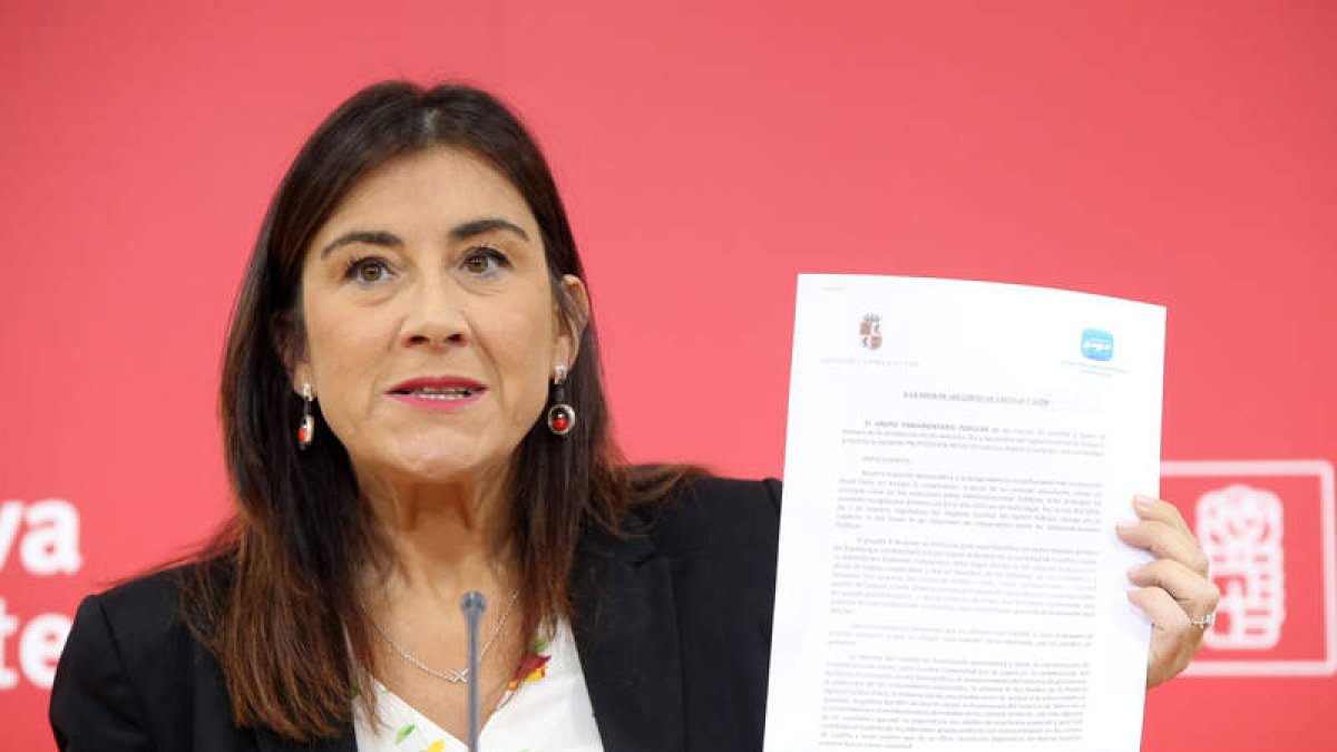 La secretaria autonómica de Organización, Ana Sánchez, hizo ayer un análisis de la nueva actualidad política. ICAL