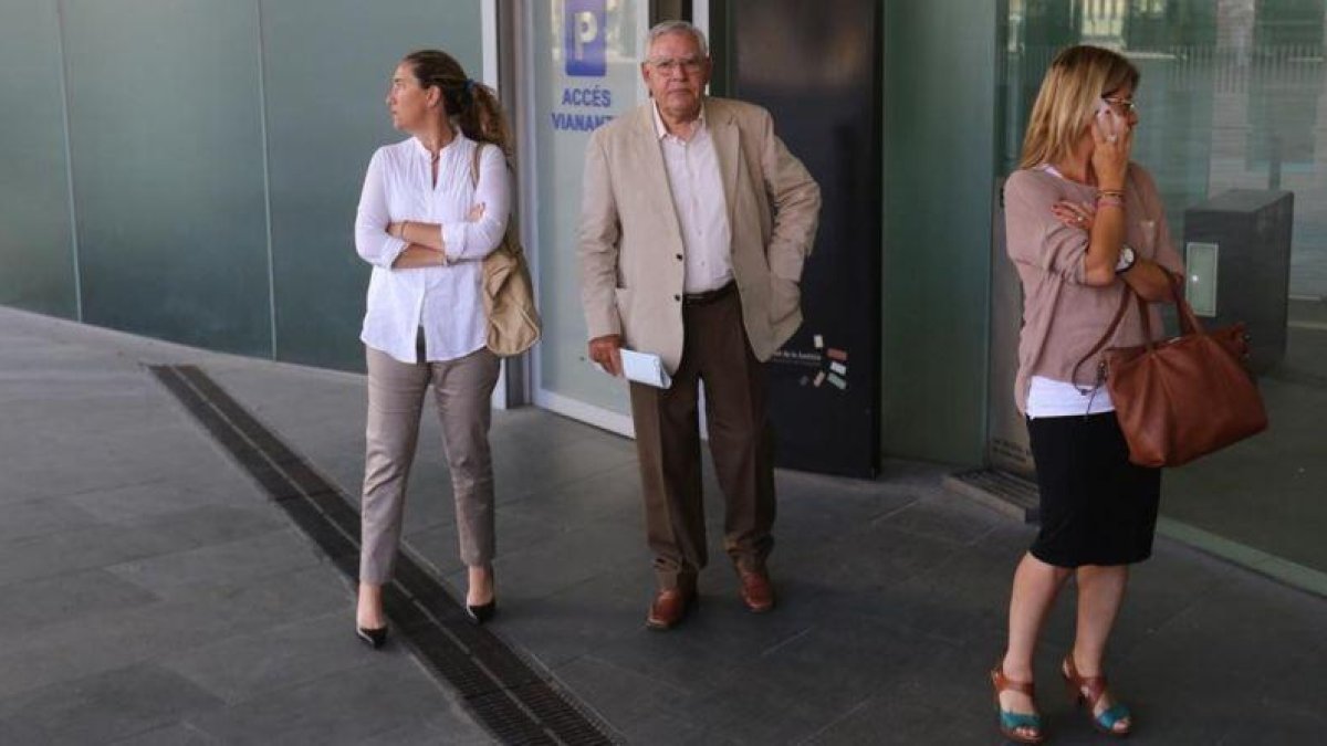 Gemma y Jordi Montull, antes de entrar al juicio por el expolio del Palau de la Música.