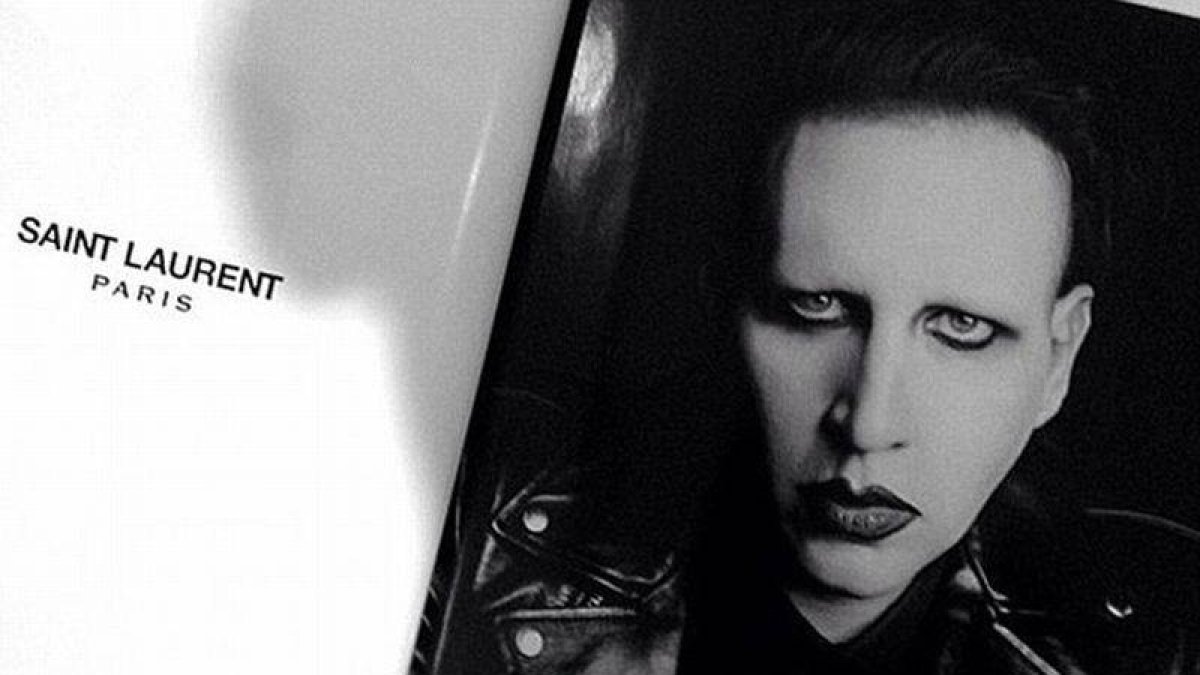 Marilyn Manson, en la nueva campaña de YSL.