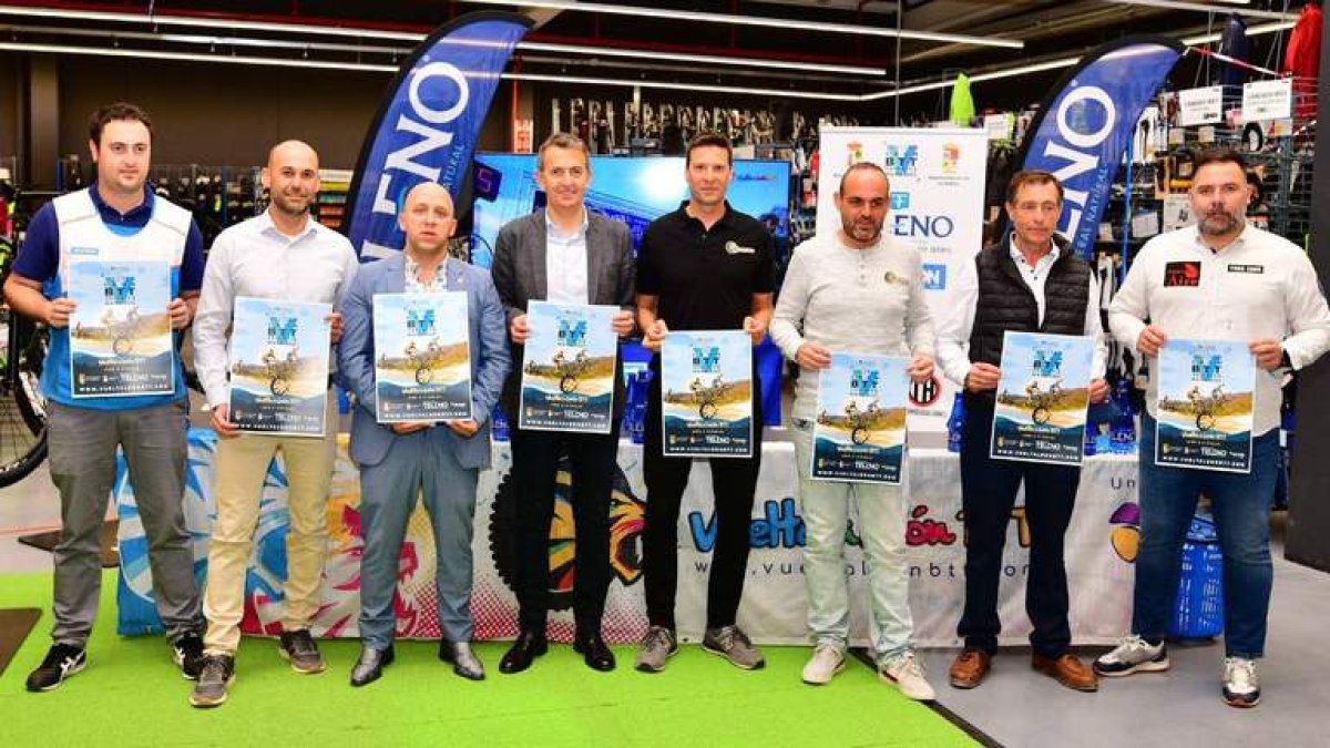 Momento de la presentación de la Vuelta a León BTT 2022. SPORT EVENT