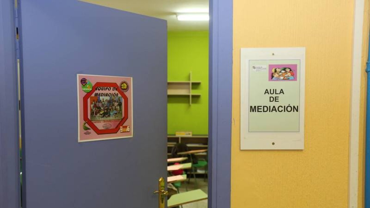 Aula de mediación en un centro escolar de la provincia de León