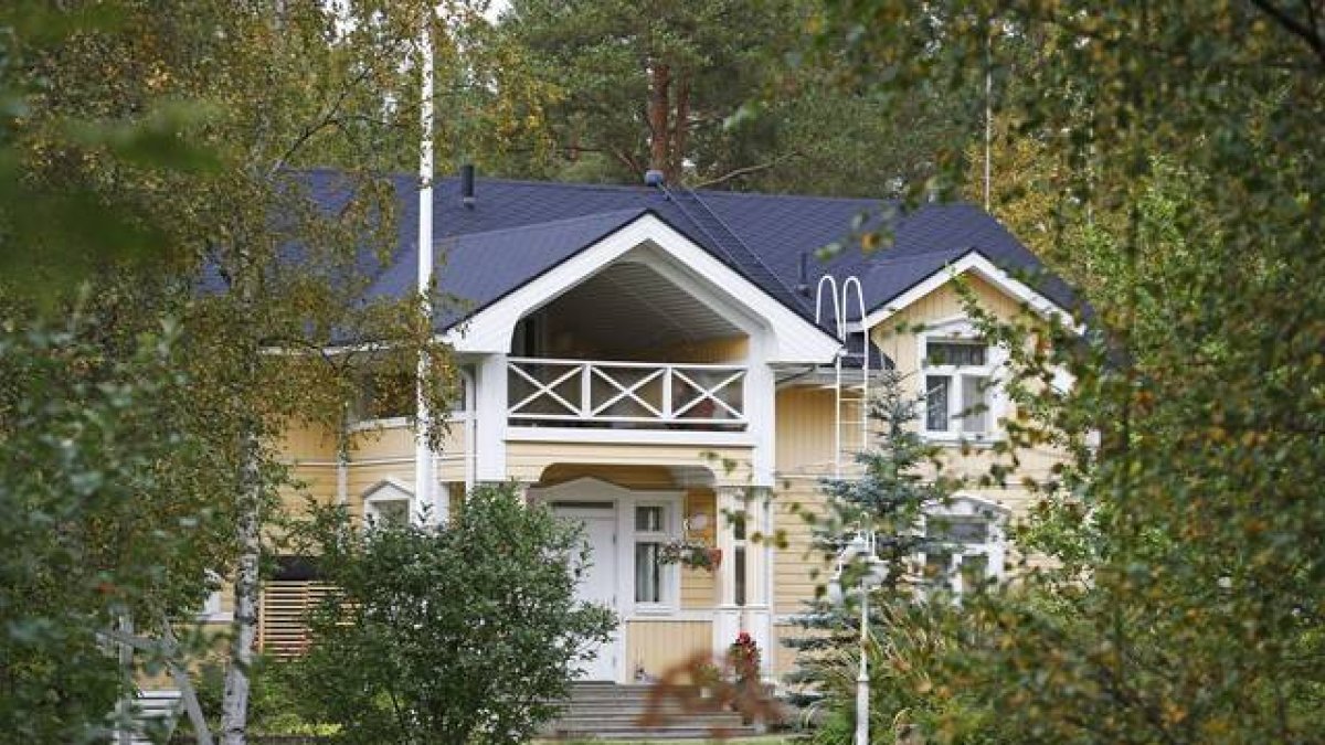 La casa de campo del primer ministro de Finlandia, a 500 kilómetros al norte de Helsinki.