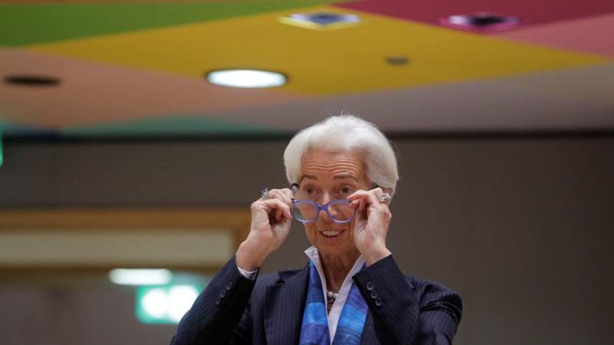 La presidenta del Banco Central Europeo, Christine Lagarde. OLIVIER HOSLET