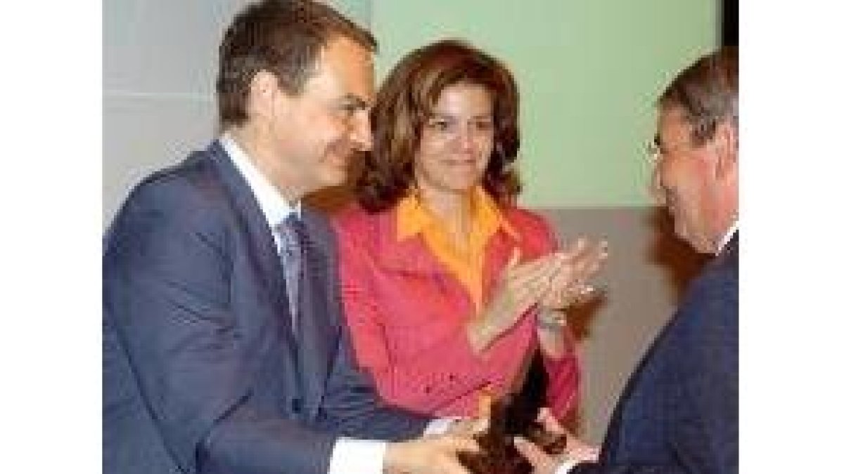 Zapatero y Moraleda, en una entrega de premios en imagen de archivo