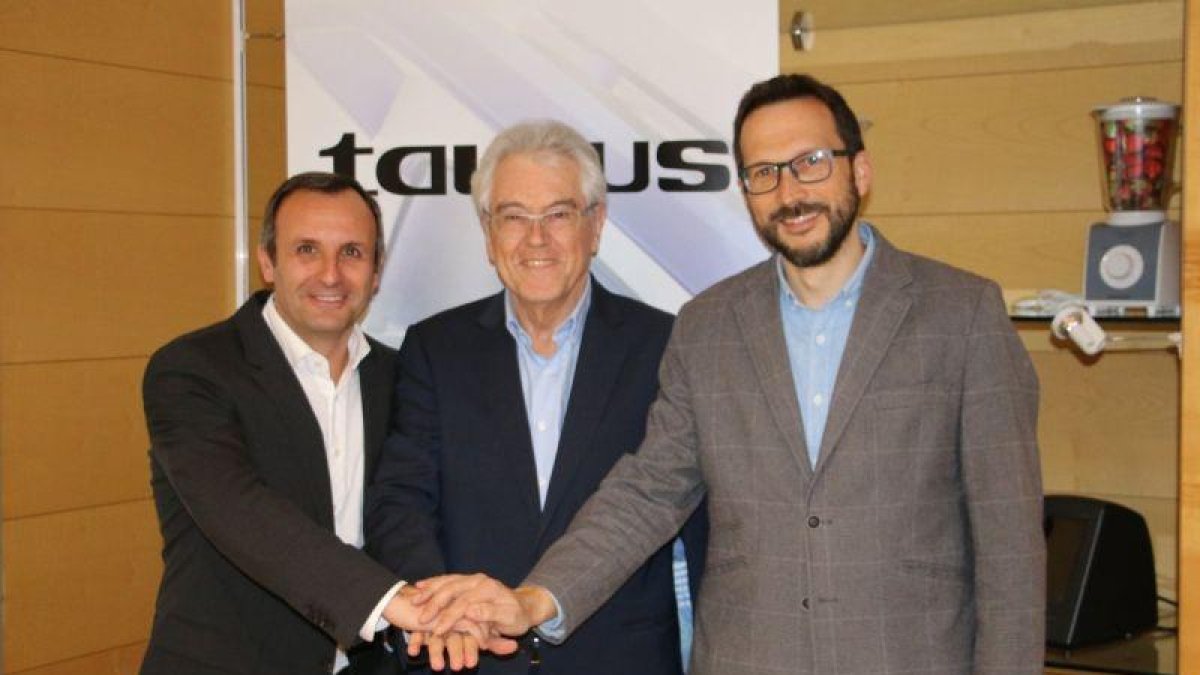 Joan Basagaña, Ramón Termens y Raúl Ubric, de Grupo Taurus.