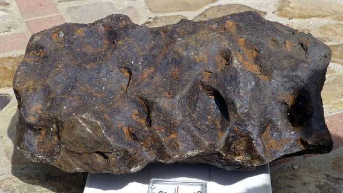 El meteorito guardado por una familia de Ciudad Real.