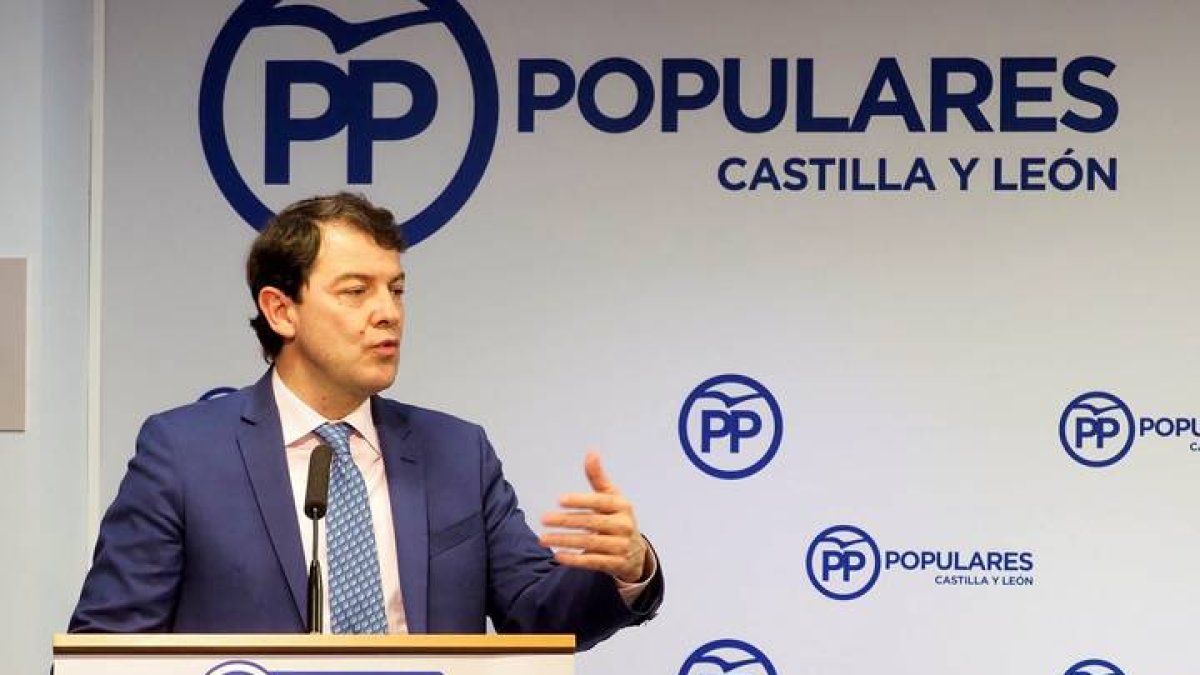 El presidente del PP en Castilla y León, Alfonso Fernández Mañueco. R. GARCÍA