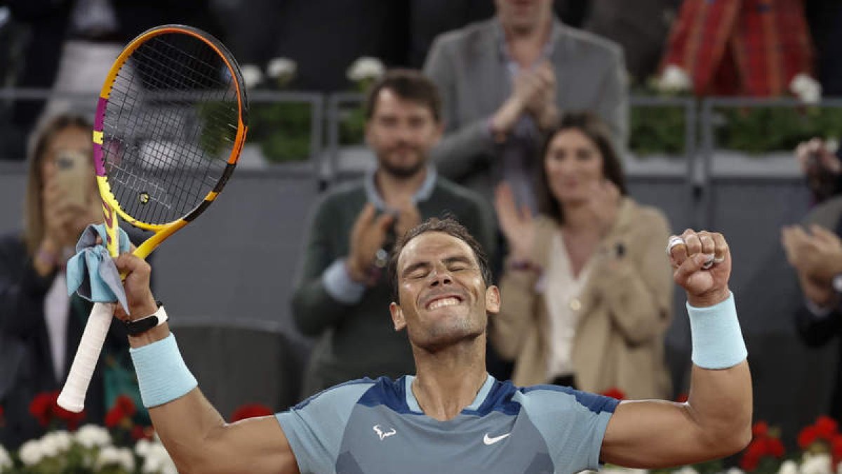 Rafa Nadal se impuso a Goffin en un duro partido y ya está en cuartos de final. EMILIO NARANJO