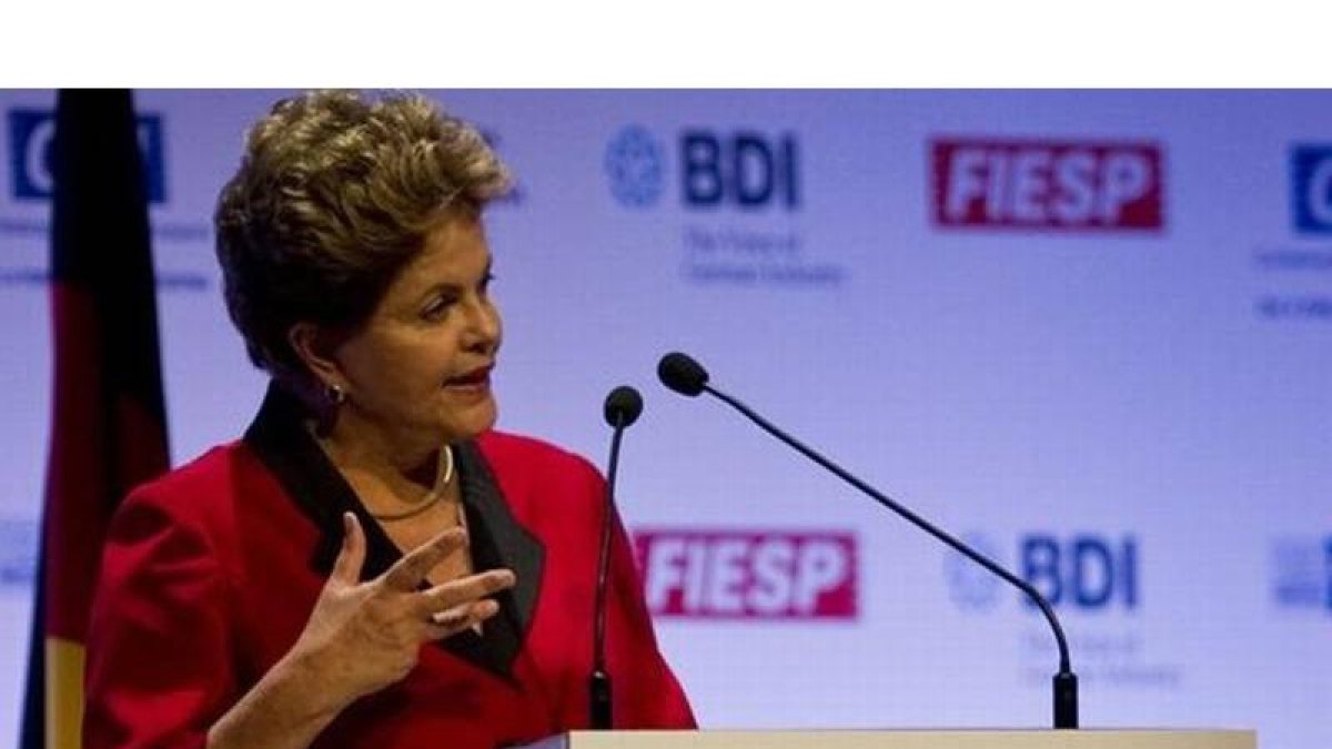 Dilma Rousseff, durante un discurso en Sao Paolo, el 13 de mayo.