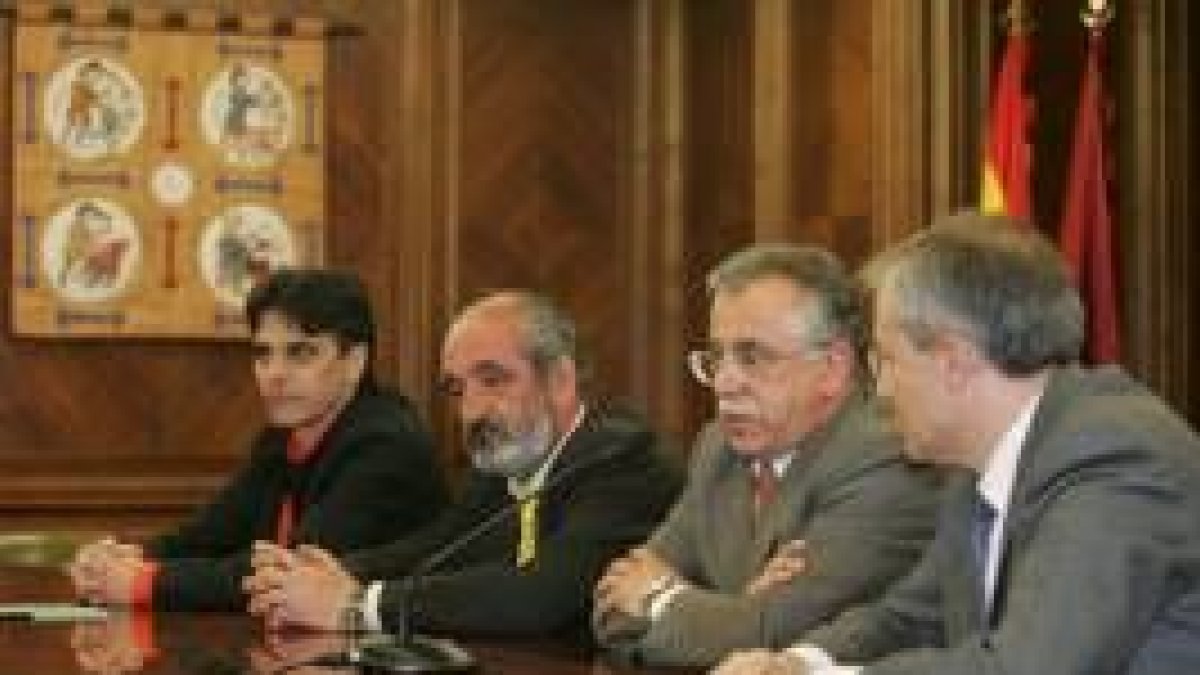 Alfonso Ordóñez, Santos Llamas, Fernando Aller y Fernando Rodríguez Pereyra