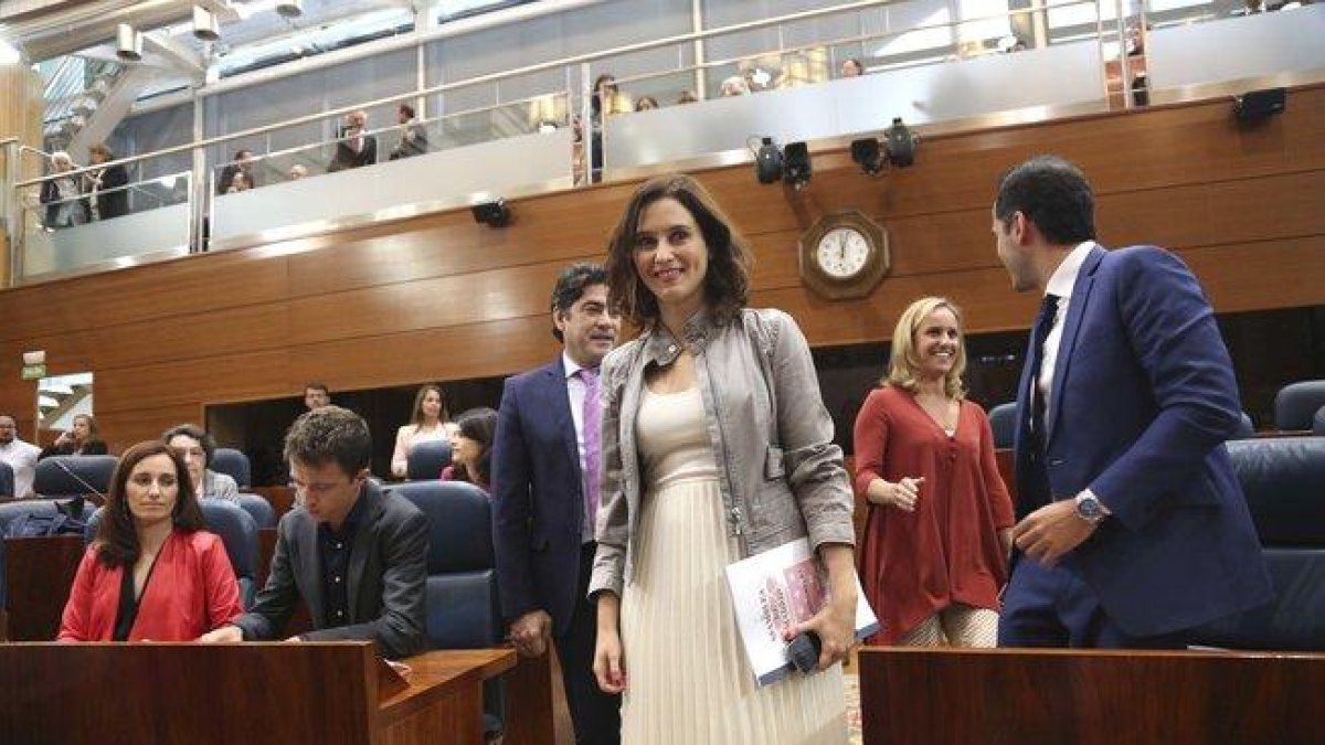 La candidata del PP a la Presidencia de la Comunidad de Madrid, Isabel Díaz Ayuso.