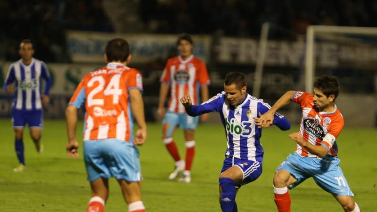 El Lugo ganó 0-2 en El Toralín en noviembre con goles de Pablo Sánchez y Ernesto Gómez.
