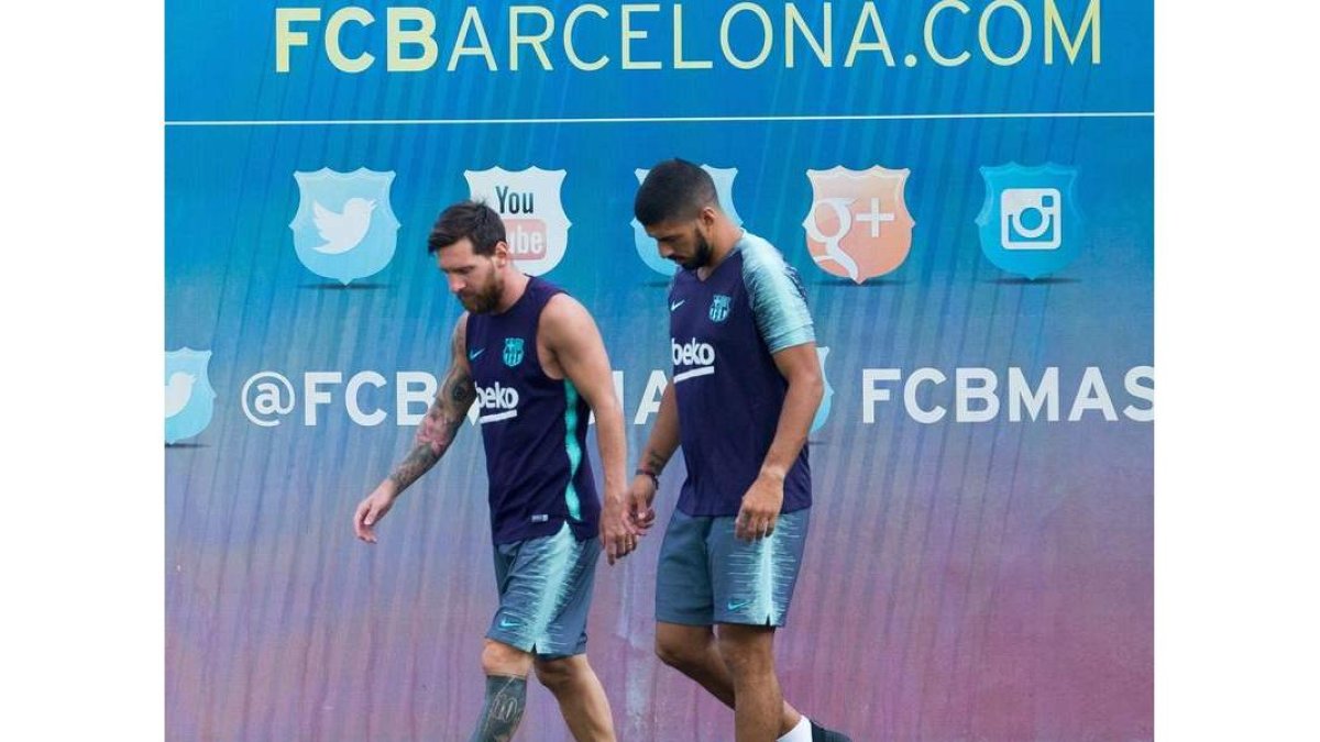 Messi y Luis Suárez serán los principales referentes del Barcelona en el ataque. FONTCUBERTA