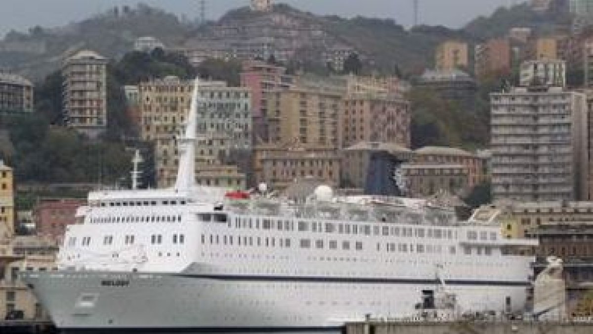 El barco italiano «MS Melody», en una imagen de archivo