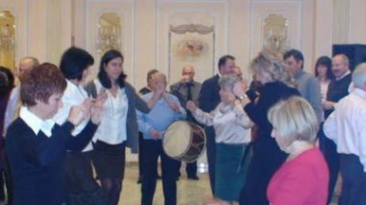 La Asociación de Amigos de Rabanal, durante su cena en Madrid