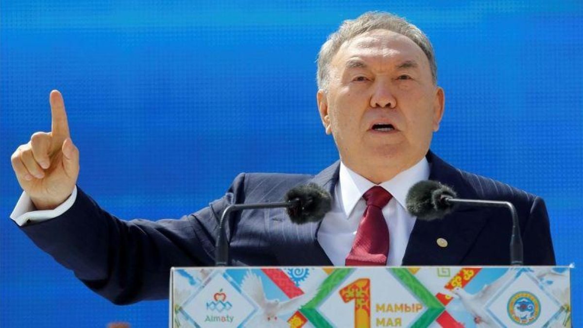 Nursultán Nazarbáyev, presidente de Kazajistán.