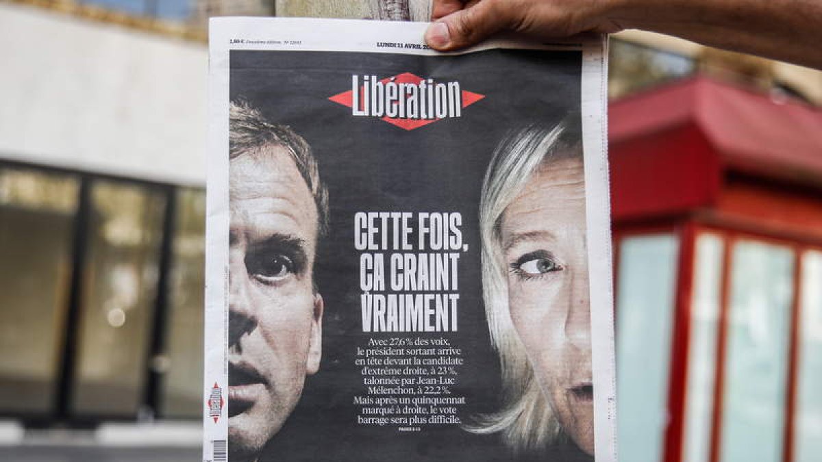 Imagen de la portada del periódico ‘Liberation’. MOHAMED BADRA