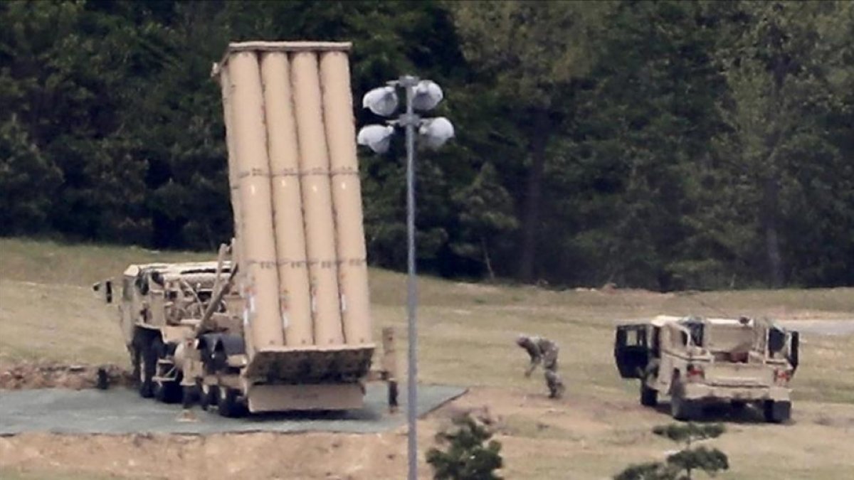 Sistema antimisiles THAAD en Corea del Sur.