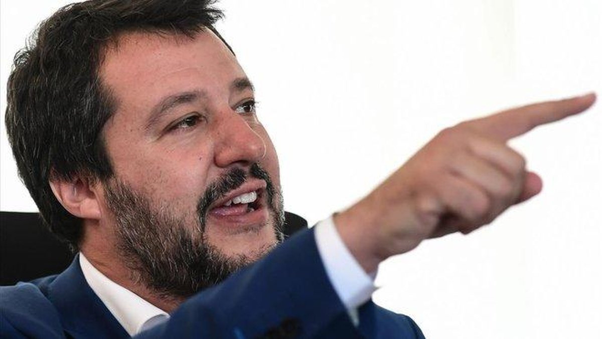 El vicepresidente y ministro del interior Matteo Salvini.