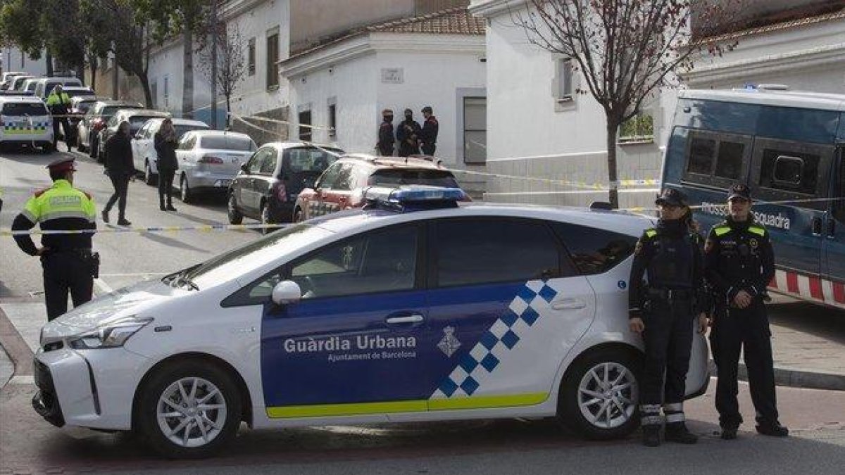 Un coche patrulla de la Guardia Urbana.