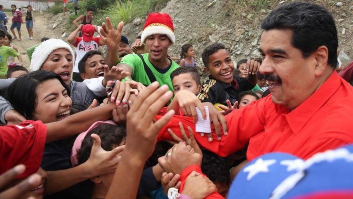 El presidente de Venezuela, Nicolás Maduro en un acto público.