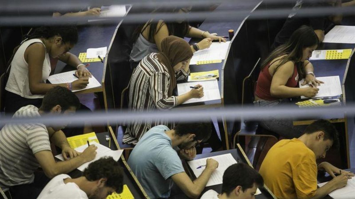 La última edición de las pruebas de selectividad en la universidad Pompeu Fabra.