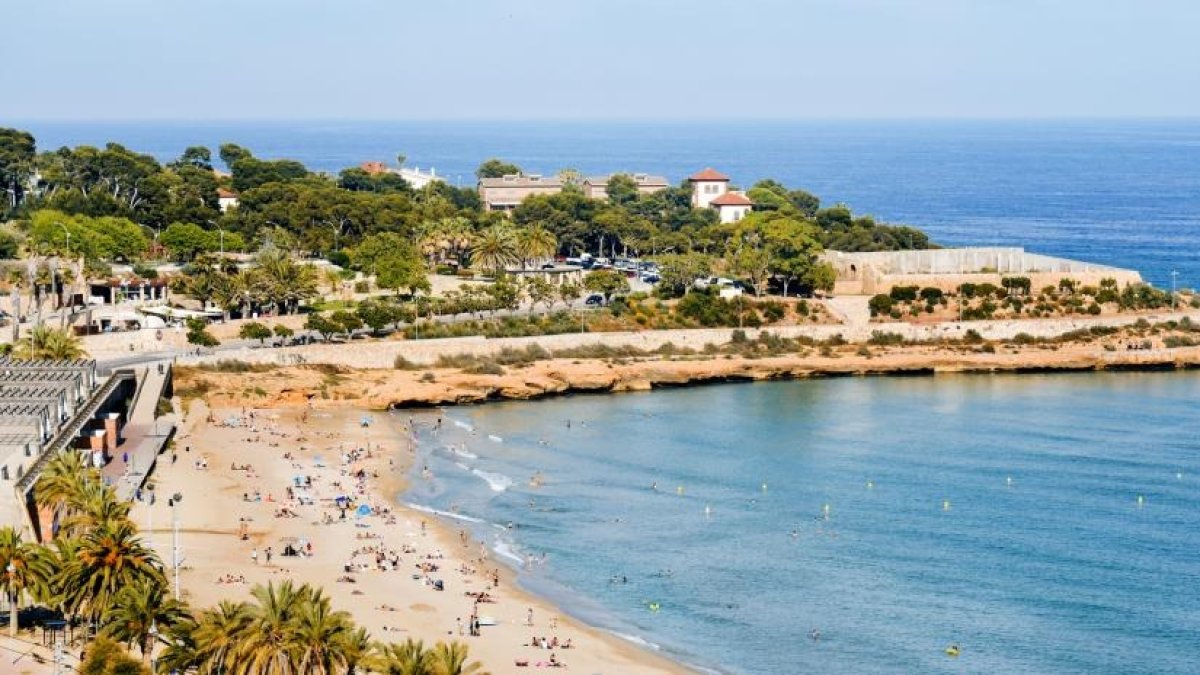 La playa del Miracle de Tarragona