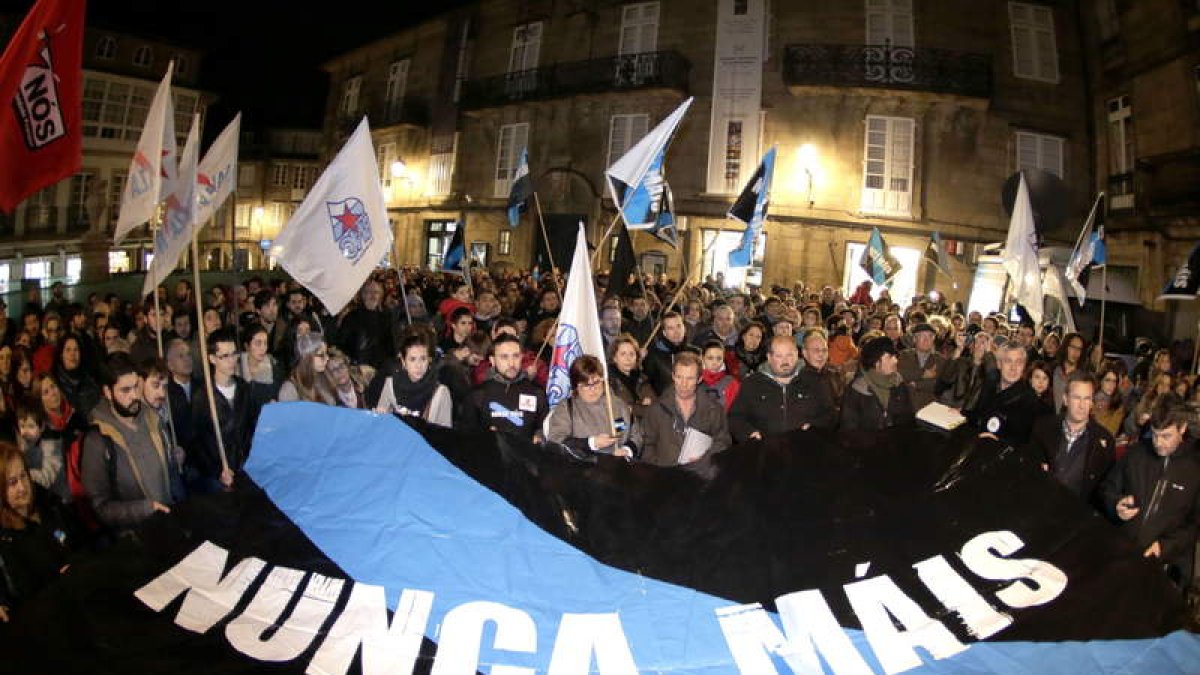Una manifestación del movimiento ciudadano ‘Nunca Mais? el pasado 15 de noviembre.