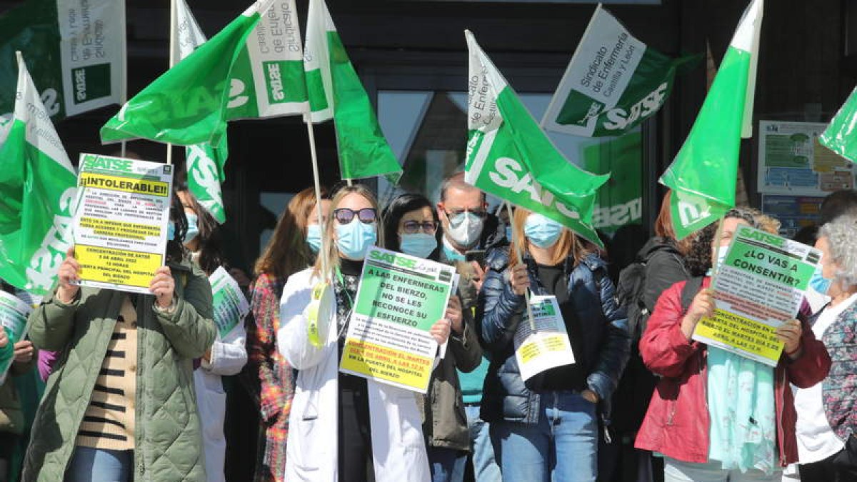 Protesta celebrada en abril por el freno a la carrera profesional. LDLM
