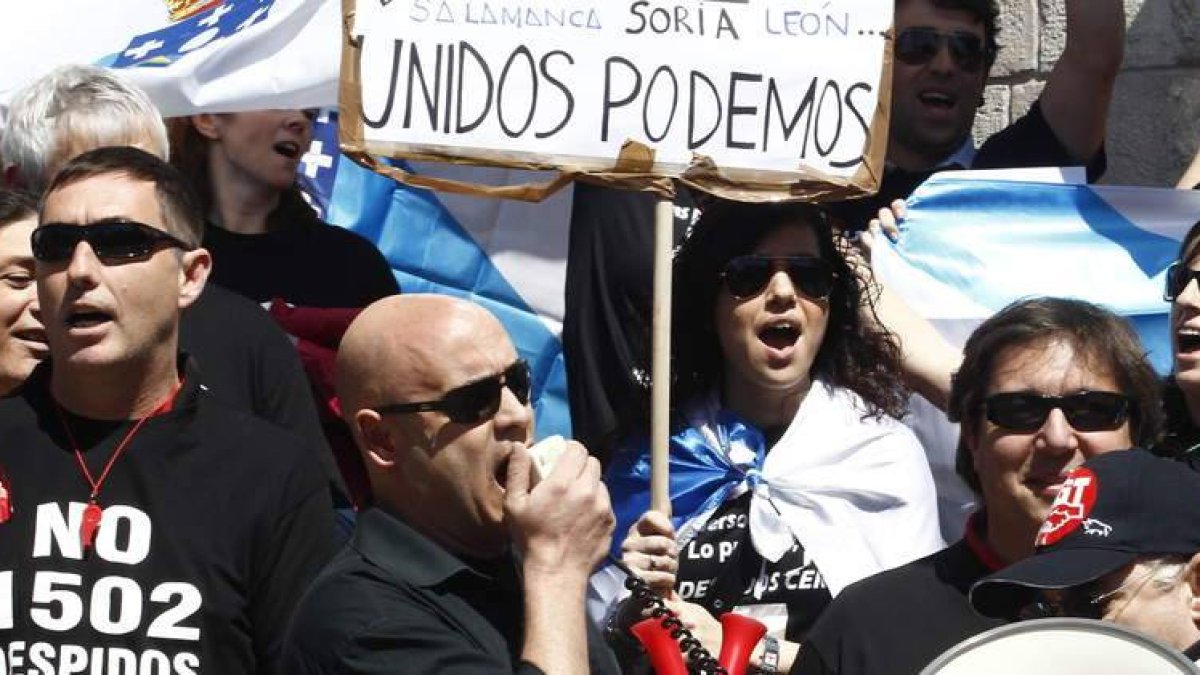 Los trabajadores de todo el país se concentraron en León contra los despidos.