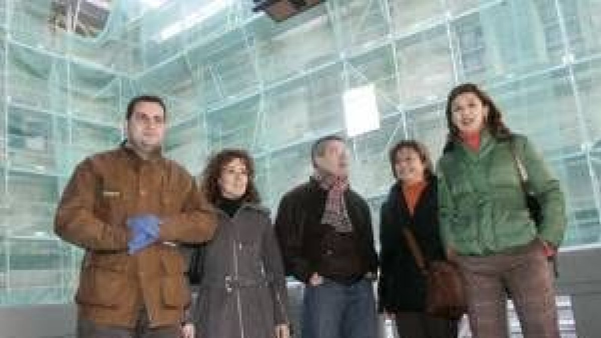 Ibán García, Natalia Rodríguez, Francisco Fernández, Evelia Fernández y Susana Travesí