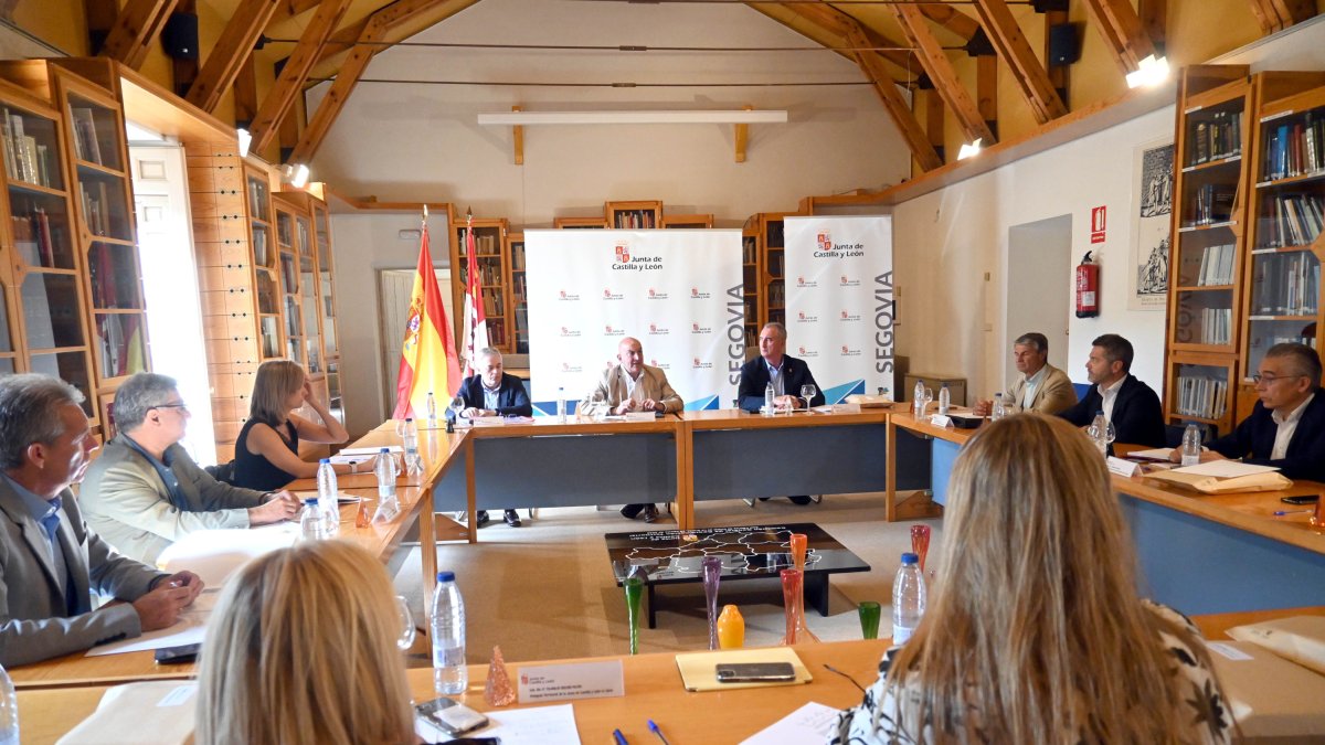 Comisión General de Coordinación territorial celebrada esta mañana en Segovia. JCYL