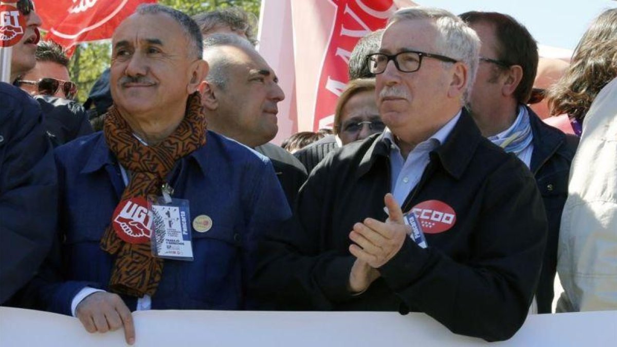Josep Maria Álvarez e Ignacio Fernández Toxo.