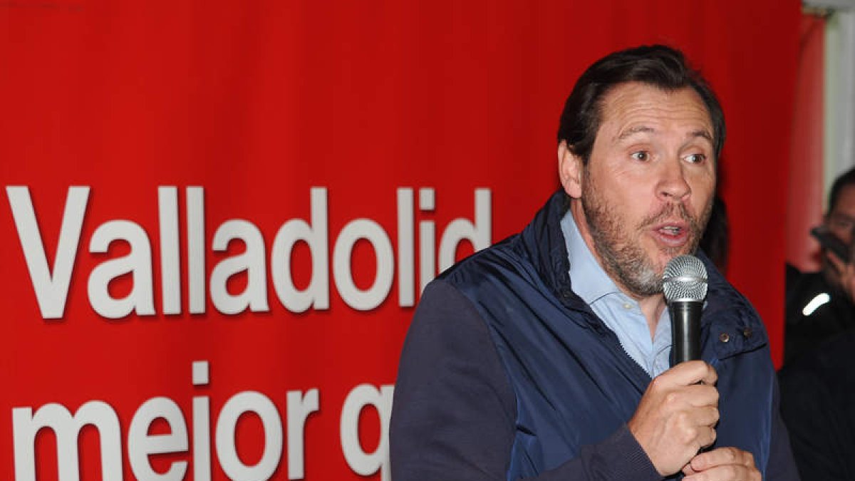 El alcalde en funciones de Valladolid, Óscar Puente. R. GARCÍA