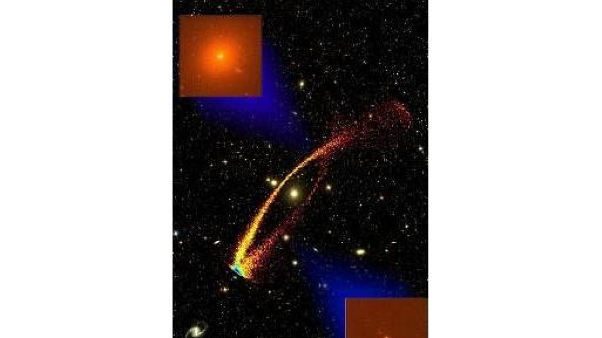 Imagen de las galaxias enanas descubiertas por el telescopio