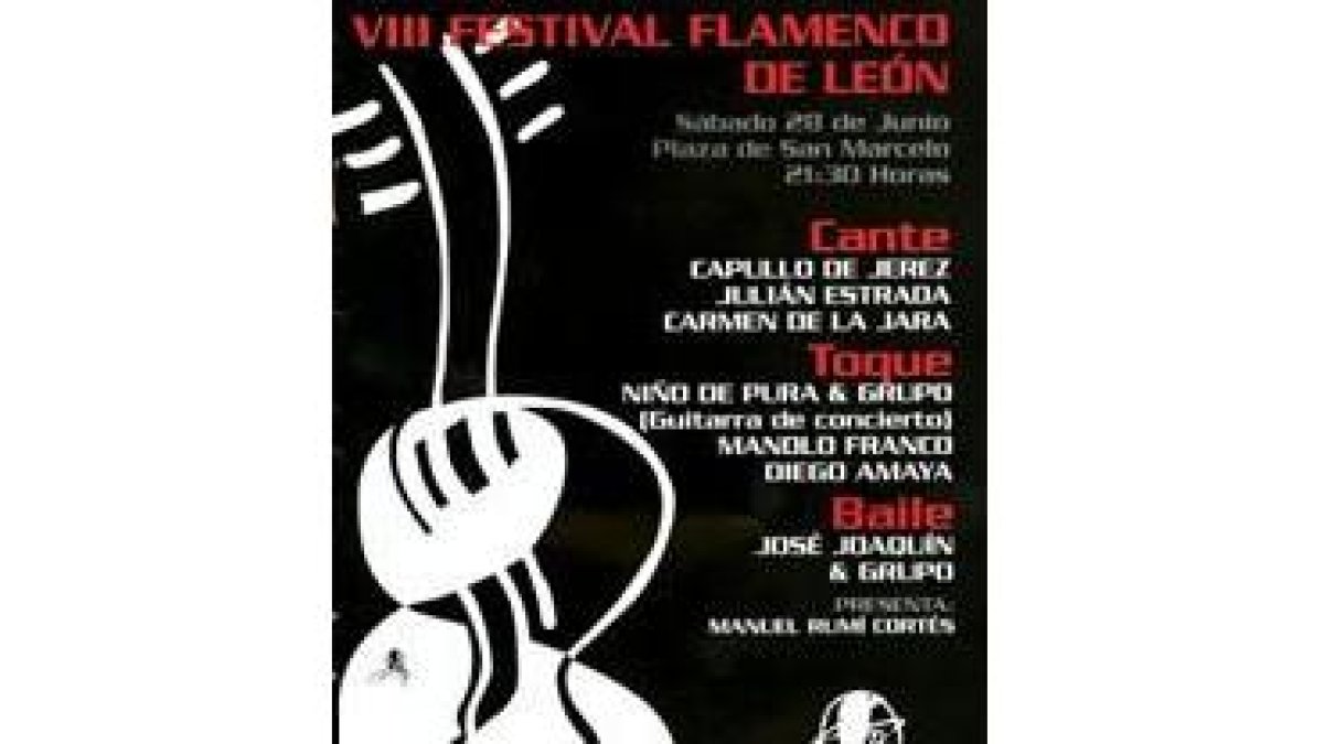 Cartel anunciador del Festival Flamenco de León