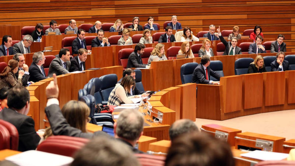 Vista general de un debate de un reciente pleno autonómico celebrado en las Cortes de Castilla y León.