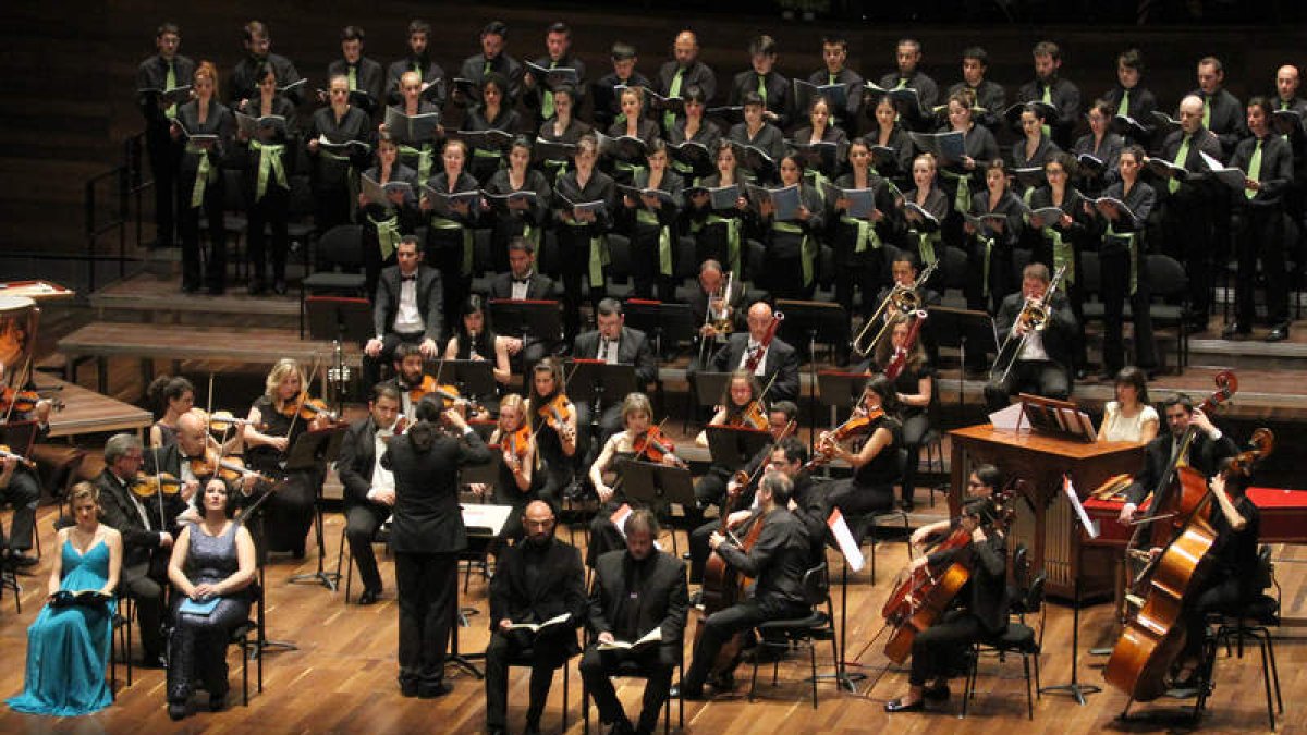 Imagen de uno de los conciertos en el Auditorio de la Orquesta Ibérica. DL