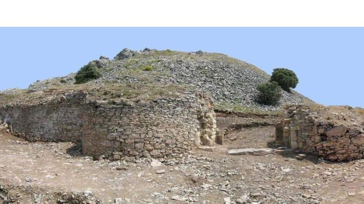 Restos del castillo de Alba, el más antiguo de León