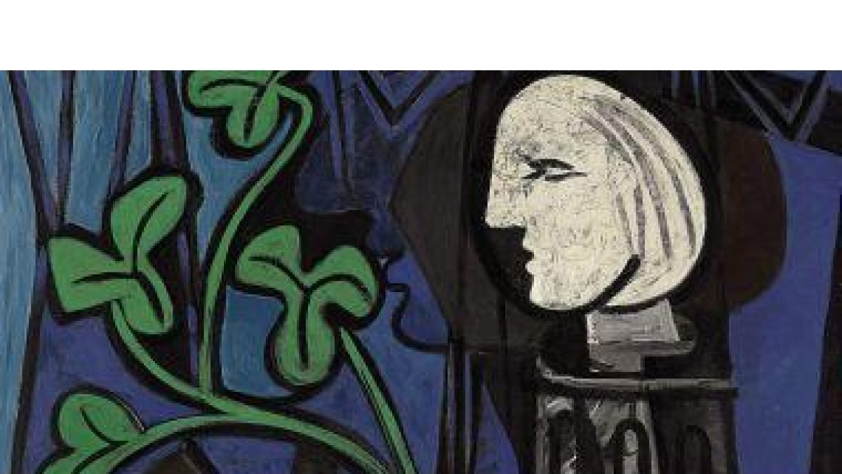 Imagen del óleo <em>Nude, Green Leaves, and Bust,</em> pintado por Picasso en 1932.