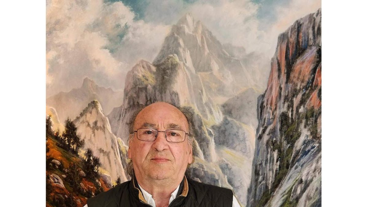 Joaquín Besoy Posada, que fue pastor antes que artista, expone en León sus recuerdos de los Picos de Europa. CUEVAS