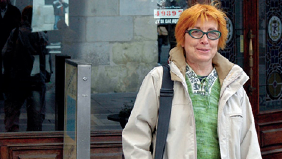 María Getino Canseco, durante una de sus visitas a León, su ciudad natal.