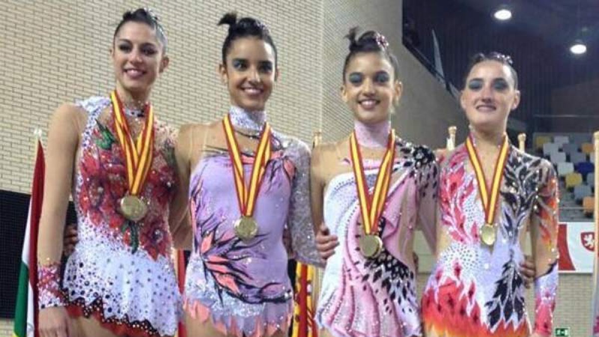 Las gimnastas leonesas aspiran al oro.