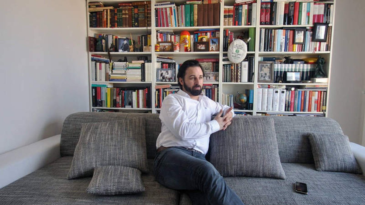 Santiago Abascal, autor del libro «No me rindo», una biografía de su familia y de su propia vida.
