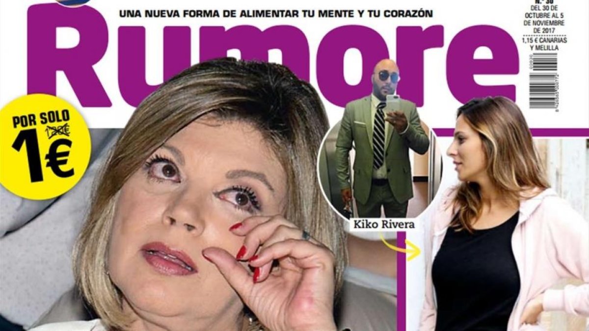 Terelu Campos, en la portada de Rumore.
