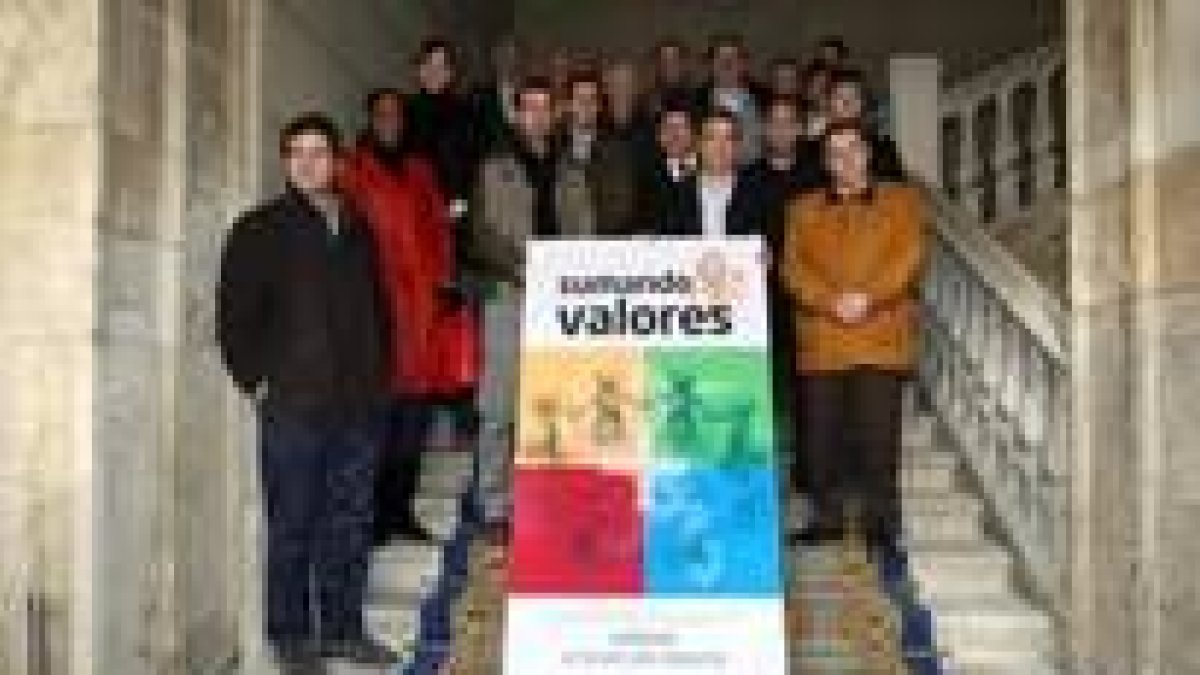Todos los participantes en la campaña de valores del deporte que impulsa la Diputación Provincial