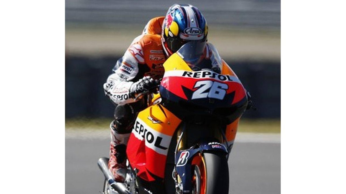 Dani Pedrosa, durante los entrenamientos libres del GP de Japón de MotoGP, este viernes.